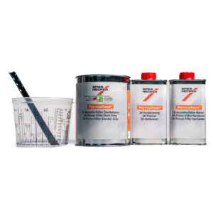Set Permafleet 2K Primer Filler in blik Donker Grijs 1L